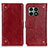 Leather Case Stands Flip Cover Holder K06Z for OnePlus 10 Pro 5G Red