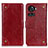 Leather Case Stands Flip Cover Holder K06Z for OnePlus 10R 5G Red