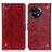 Leather Case Stands Flip Cover Holder K06Z for OnePlus Ace 2 5G Red