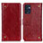 Leather Case Stands Flip Cover Holder K06Z for OnePlus Nord CE 2 5G Red