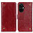 Leather Case Stands Flip Cover Holder K06Z for OnePlus Nord CE 3 5G Red