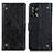 Leather Case Stands Flip Cover Holder K06Z for Oppo A74 4G