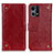 Leather Case Stands Flip Cover Holder K06Z for Oppo F21 Pro 4G Red