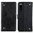 Leather Case Stands Flip Cover Holder K06Z for Sony Xperia 5 III SO-53B Black