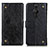 Leather Case Stands Flip Cover Holder K06Z for Sony Xperia PRO-I Black