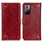 Leather Case Stands Flip Cover Holder K06Z for Xiaomi Poco M4 Pro 5G Red