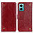 Leather Case Stands Flip Cover Holder K06Z for Xiaomi Redmi 11 Prime 5G Red