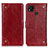 Leather Case Stands Flip Cover Holder K06Z for Xiaomi Redmi 9 Activ Red