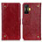 Leather Case Stands Flip Cover Holder K06Z for Xiaomi Redmi K50 Gaming 5G Red