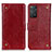 Leather Case Stands Flip Cover Holder K06Z for Xiaomi Redmi Note 11 Pro 5G Red