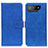 Leather Case Stands Flip Cover Holder K07Z for Asus ROG Phone 7 Blue