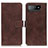 Leather Case Stands Flip Cover Holder K07Z for Asus ROG Phone 7 Brown