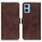 Leather Case Stands Flip Cover Holder K07Z for Motorola Moto E22