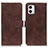 Leather Case Stands Flip Cover Holder K07Z for Motorola Moto G73 5G