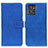 Leather Case Stands Flip Cover Holder K07Z for Motorola ThinkPhone 5G Blue