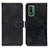 Leather Case Stands Flip Cover Holder K07Z for Nokia XR21 Black