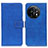 Leather Case Stands Flip Cover Holder K07Z for OnePlus 11 5G Blue