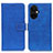 Leather Case Stands Flip Cover Holder K07Z for OnePlus Nord CE 3 5G Blue