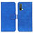 Leather Case Stands Flip Cover Holder K07Z for OnePlus Nord CE 5G Blue