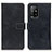 Leather Case Stands Flip Cover Holder K07Z for Oppo A94 5G Black