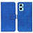 Leather Case Stands Flip Cover Holder K07Z for Oppo K10 4G Blue