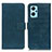 Leather Case Stands Flip Cover Holder K07Z for Oppo K10 4G Green