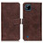 Leather Case Stands Flip Cover Holder K07Z for Realme C11 (2021)