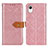 Leather Case Stands Flip Cover Holder K07Z for Samsung Galaxy A23 5G SC-56C Pink