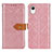 Leather Case Stands Flip Cover Holder K07Z for Samsung Galaxy A23e 5G Pink