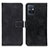 Leather Case Stands Flip Cover Holder K07Z for Vivo iQOO Z6 5G Black