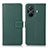 Leather Case Stands Flip Cover Holder K07Z for Vivo T1 5G Green