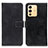 Leather Case Stands Flip Cover Holder K07Z for Vivo V23 5G Black