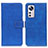 Leather Case Stands Flip Cover Holder K07Z for Xiaomi Mi 12 5G Blue