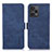 Leather Case Stands Flip Cover Holder K07Z for Xiaomi Poco F5 5G Blue