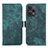 Leather Case Stands Flip Cover Holder K07Z for Xiaomi Poco F5 5G Green