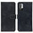 Leather Case Stands Flip Cover Holder K07Z for Xiaomi POCO M3 Pro 5G Black