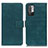 Leather Case Stands Flip Cover Holder K07Z for Xiaomi POCO M3 Pro 5G Green