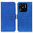 Leather Case Stands Flip Cover Holder K07Z for Xiaomi Redmi 10 India Blue