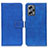 Leather Case Stands Flip Cover Holder K07Z for Xiaomi Redmi K50i 5G Blue