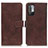 Leather Case Stands Flip Cover Holder K07Z for Xiaomi Redmi Note 10 5G
