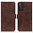 Leather Case Stands Flip Cover Holder K07Z for Xiaomi Redmi Note 11 4G (2022)