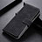 Leather Case Stands Flip Cover Holder K07Z for Xiaomi Redmi Note 11 SE India 4G Black