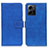 Leather Case Stands Flip Cover Holder K07Z for Xiaomi Redmi Note 12 4G Blue