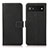 Leather Case Stands Flip Cover Holder K08Z for Google Pixel 6a 5G Black