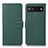 Leather Case Stands Flip Cover Holder K08Z for Google Pixel 6a 5G Green