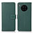 Leather Case Stands Flip Cover Holder K08Z for Huawei Honor 50 Lite Green