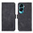 Leather Case Stands Flip Cover Holder K08Z for Huawei Honor 90 Lite 5G Black