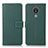 Leather Case Stands Flip Cover Holder K08Z for Nokia C21 Green