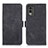 Leather Case Stands Flip Cover Holder K08Z for Nokia C210 Black