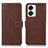 Leather Case Stands Flip Cover Holder K08Z for OnePlus Nord 2T 5G Brown